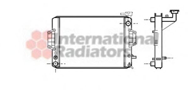 Imagine Radiator, racire motor VAN WEZEL 11002022