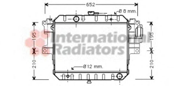 Radiator, racire motor VAN WEZEL 11002028 #1