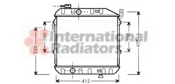 Imagine Radiator, racire motor VAN WEZEL 11002032