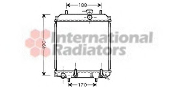 Imagine Radiator, racire motor VAN WEZEL 11002055