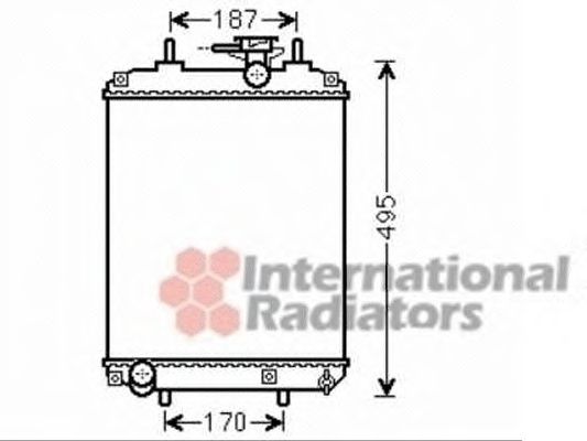 Imagine Radiator, racire motor VAN WEZEL 11002066