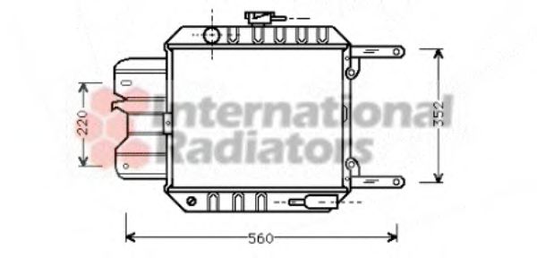 Imagine Radiator, racire motor VAN WEZEL 13002012