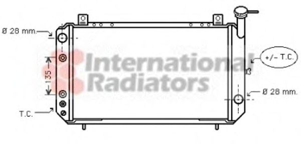 Imagine Radiator, racire motor VAN WEZEL 13002049