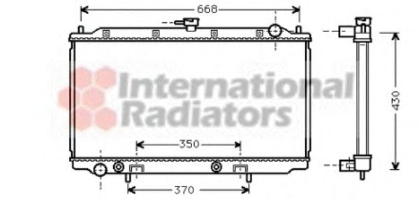 Imagine Radiator, racire motor VAN WEZEL 13002196