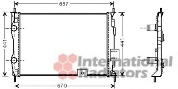 Imagine Radiator, racire motor VAN WEZEL 13002279