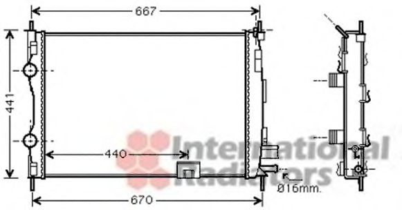 Imagine Radiator, racire motor VAN WEZEL 13002287