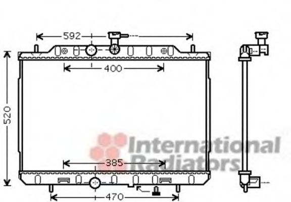 Imagine Radiator, racire motor VAN WEZEL 13002291