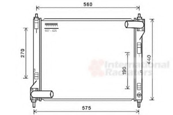 Imagine Radiator, racire motor VAN WEZEL 13002354