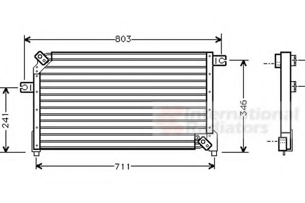 Imagine Condensator, climatizare VAN WEZEL 13005158