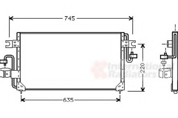 Imagine Condensator, climatizare VAN WEZEL 13005163