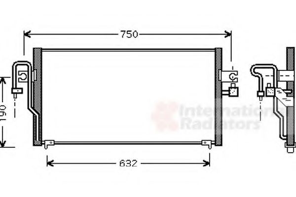 Imagine Condensator, climatizare VAN WEZEL 13005164