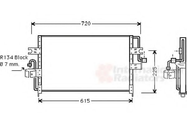 Imagine Condensator, climatizare VAN WEZEL 13005166