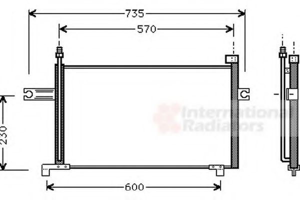 Imagine Condensator, climatizare VAN WEZEL 13005175