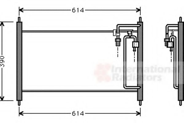 Imagine Condensator, climatizare VAN WEZEL 13005177