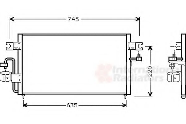 Imagine Condensator, climatizare VAN WEZEL 13005178