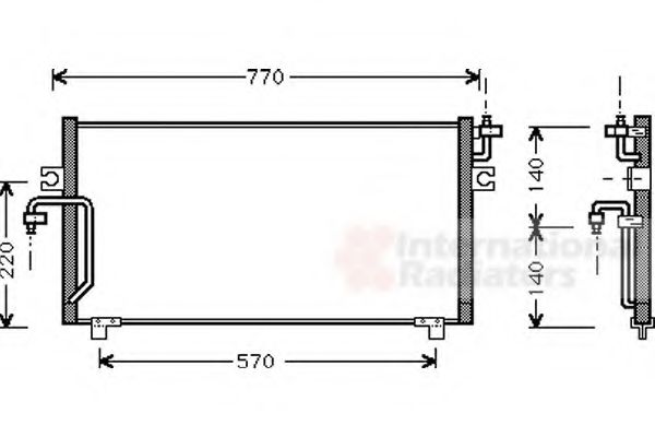 Imagine Condensator, climatizare VAN WEZEL 13005193