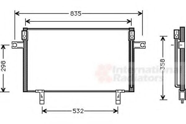 Imagine Condensator, climatizare VAN WEZEL 13005195