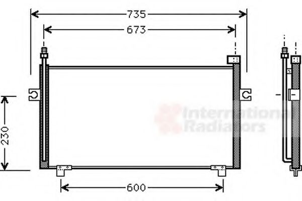 Imagine Condensator, climatizare VAN WEZEL 13005197