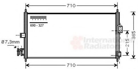 Imagine Condensator, climatizare VAN WEZEL 13005205