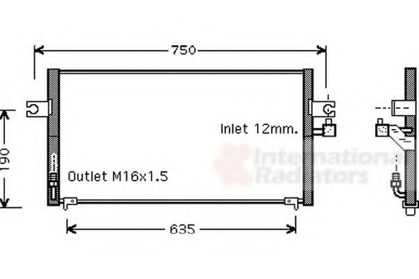 Imagine Condensator, climatizare VAN WEZEL 13005212