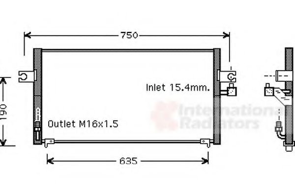 Imagine Condensator, climatizare VAN WEZEL 13005243