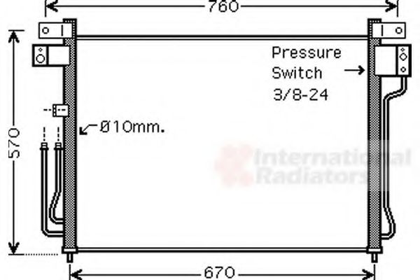 Imagine Condensator, climatizare VAN WEZEL 13005299