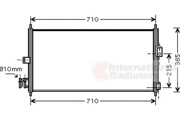 Imagine Condensator, climatizare VAN WEZEL 13005311