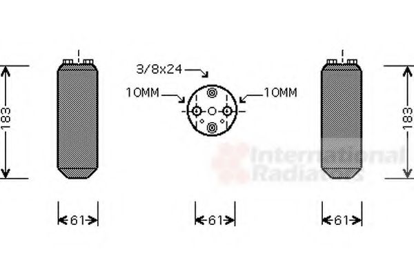 Imagine uscator,aer conditionat VAN WEZEL 1300D231