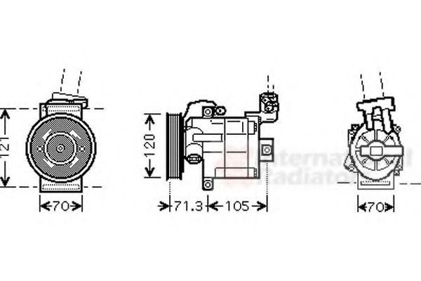 Imagine Compresor, climatizare VAN WEZEL 1300K306