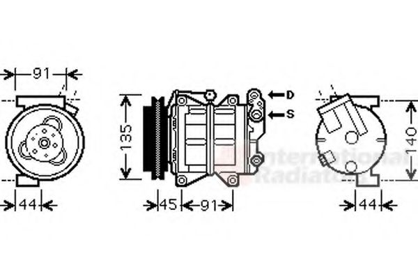 Imagine Compresor, climatizare VAN WEZEL 1300K314