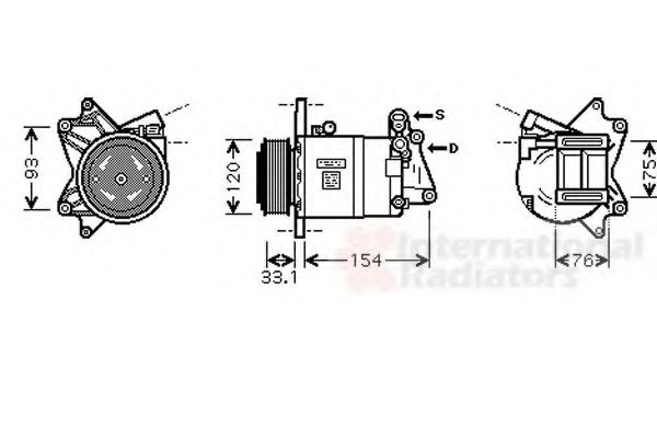 Imagine Compresor, climatizare VAN WEZEL 1300K321