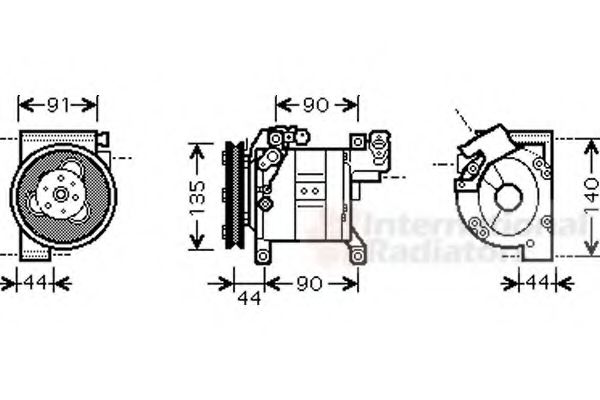 Imagine Compresor, climatizare VAN WEZEL 1300K322