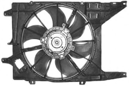 Imagine Ventilator, radiator VAN WEZEL 1514747