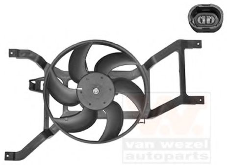 Ventilator, radiator VAN WEZEL 1514748