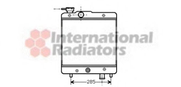 Imagine Radiator, racire motor VAN WEZEL 17002025