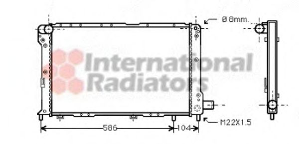 Imagine Radiator, racire motor VAN WEZEL 17002092