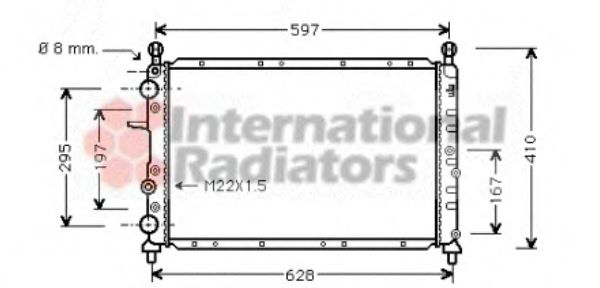 Imagine Radiator, racire motor VAN WEZEL 17002095