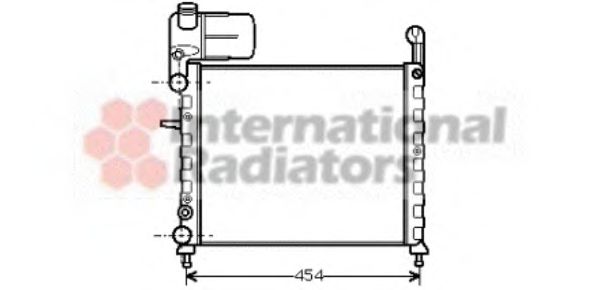 Imagine Radiator, racire motor VAN WEZEL 17002100