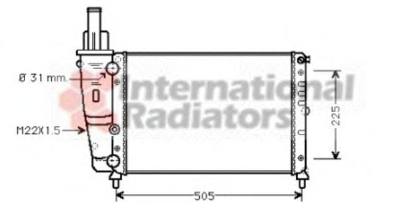 Imagine Radiator, racire motor VAN WEZEL 17002138