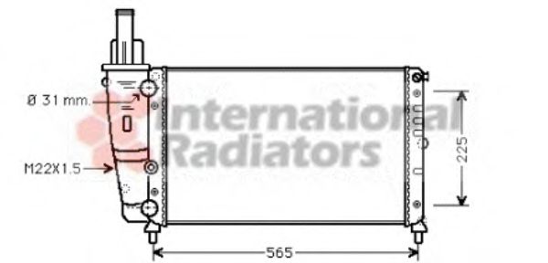 Imagine Radiator, racire motor VAN WEZEL 17002139