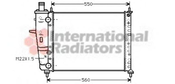 Imagine Radiator, racire motor VAN WEZEL 17002160