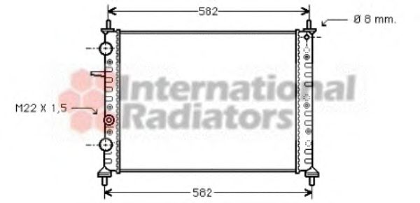 Imagine Radiator, racire motor VAN WEZEL 17002162