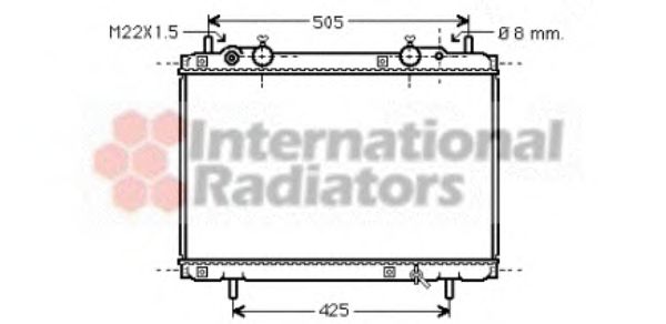 Imagine Radiator, racire motor VAN WEZEL 17002180