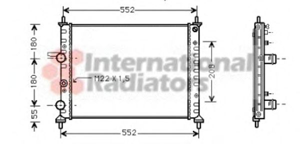 Imagine Radiator, racire motor VAN WEZEL 17002182