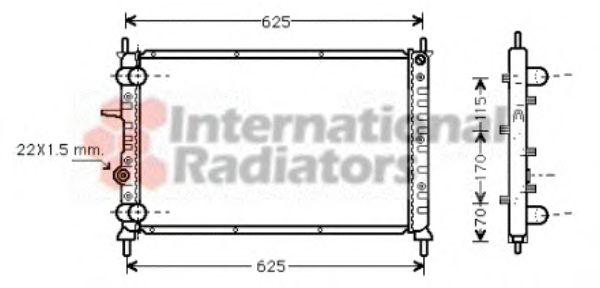 Imagine Radiator, racire motor VAN WEZEL 17002188