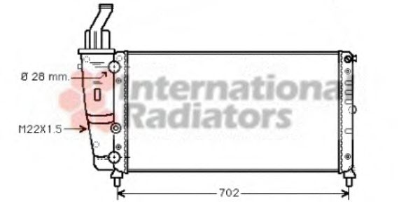 Imagine Radiator, racire motor VAN WEZEL 17002200