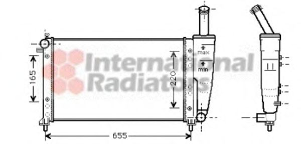 Imagine Radiator, racire motor VAN WEZEL 17002218