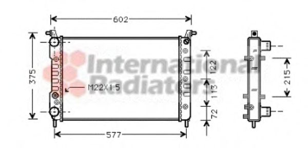 Imagine Radiator, racire motor VAN WEZEL 17002224