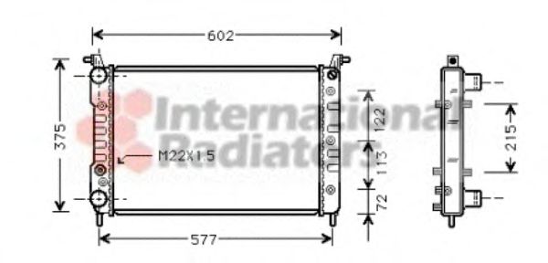 Imagine Radiator, racire motor VAN WEZEL 17002225