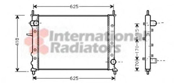 Imagine Radiator, racire motor VAN WEZEL 17002227